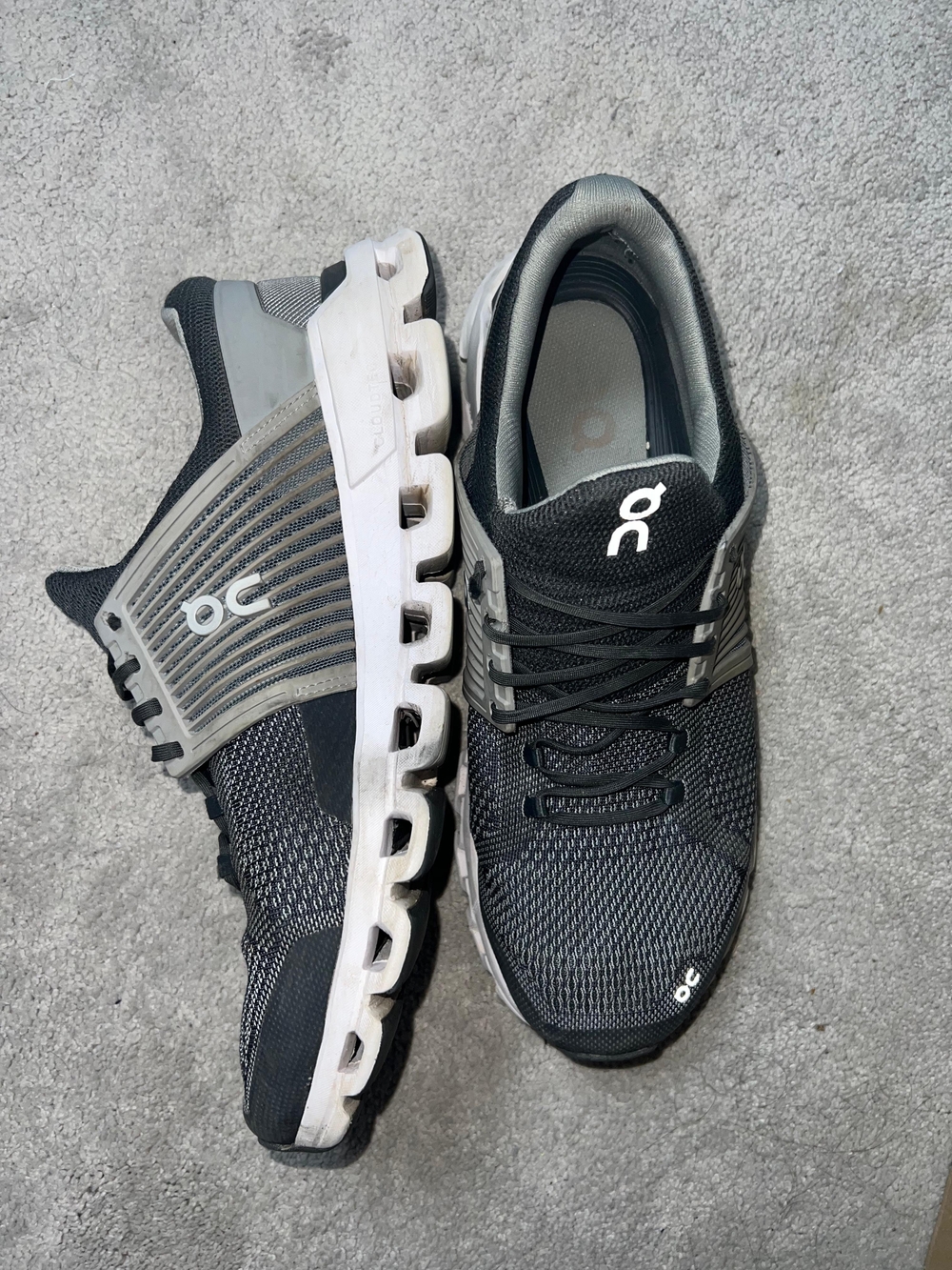 On Running Running Cloudswift Men's Black/Gray Running Shoes